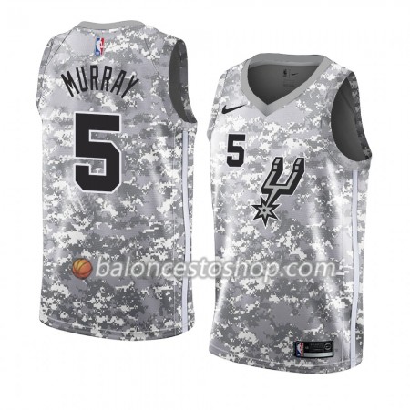 Camiseta Hombre NBA San Antonio Spurs Dejounte Murray 5 2018-19 Nike Gris Swingman